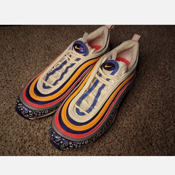 Nike Air Max Athletic Shoes C19929-500 Size US 7Y - Picture 1 of 5